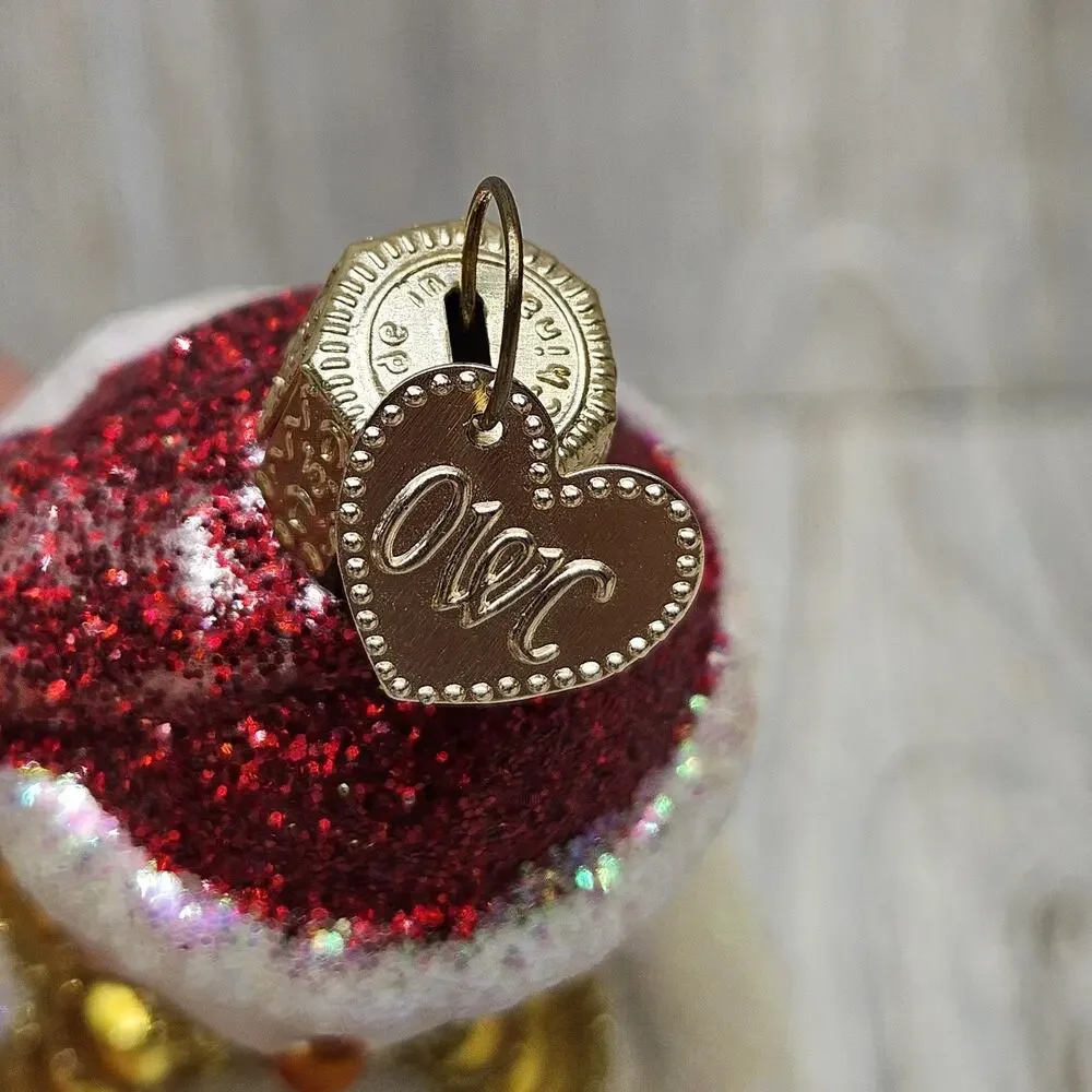 OWC Snowman‎ Glass Ornament Glitter Happy Holidays Christmas Decor Collectible